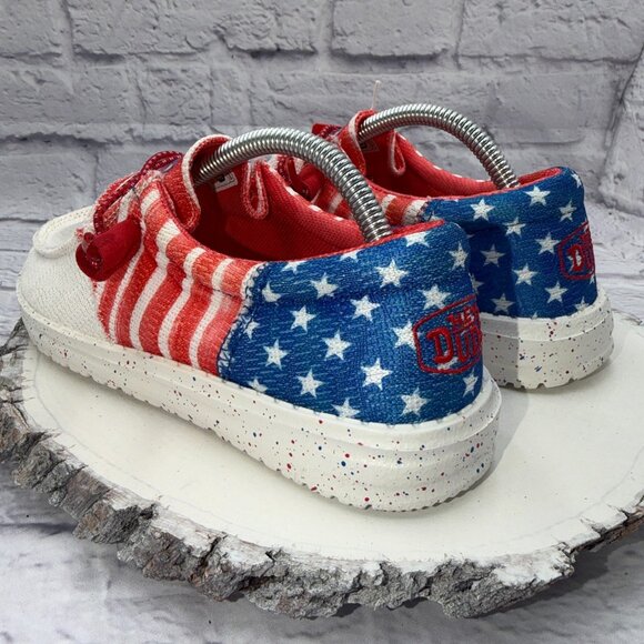 Hey Dude Wendy Patriotic Americana Slip On Shoes Women's Size 5 USA Flag NEW - Picture 4 of 13